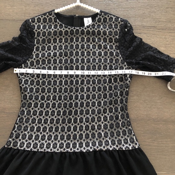 Julia Jordan black&white floral lace dress 8 - Picture 5 of 10